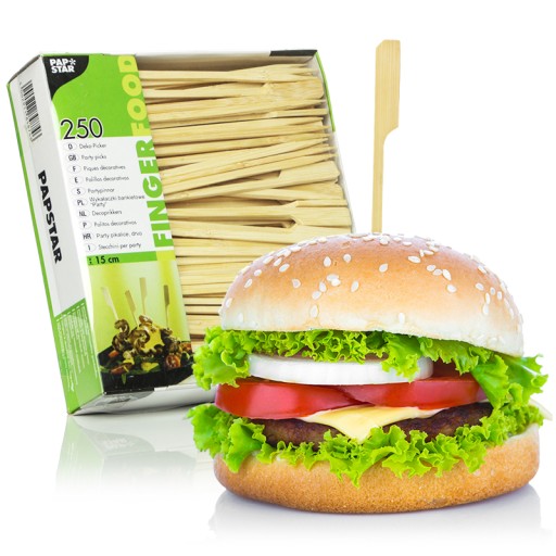 DEKORATÍVNE ZBERAČE TOOTPITS NA BURGER STEAKY