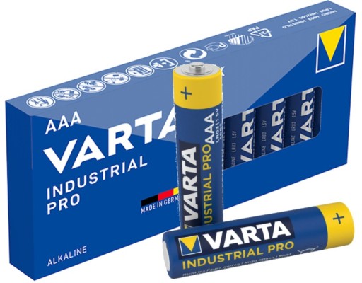 10x R3 AAA VARTA PRIEMYSELNÁ ALKALICKÁ BATÉRIA LR3