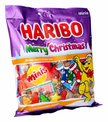 HARIBO MINIS Ovocie Marshmallows Gummies Vianočný MIX DARČEK NA VIANOCE