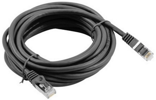 Sieťový kábel LAN ETHERNET internet cat 6 FTP RJ45 5m Krútený pár Čierny