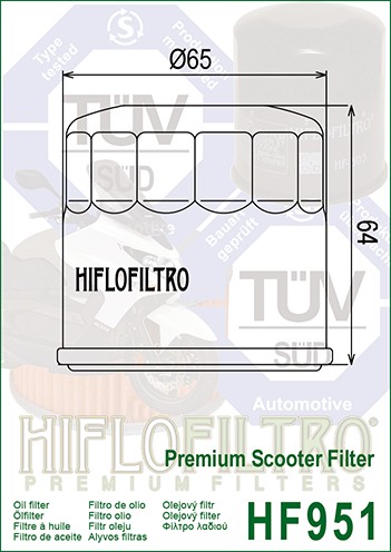HIFLOFILTRO OLEJOVÝ FILTER HF951