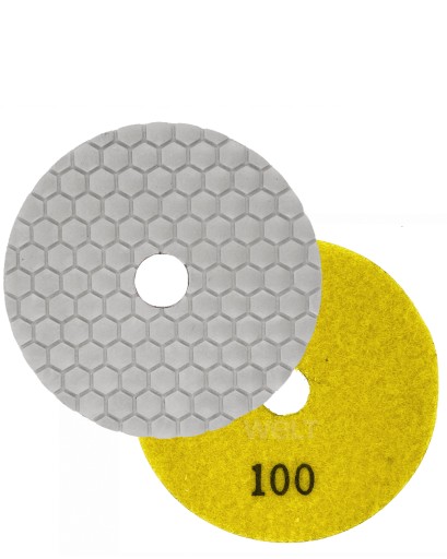 Leštiaci kotúč na suchý suchý zips G100 100mm