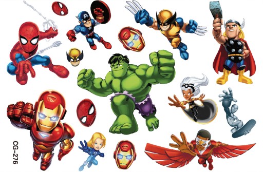 Umývateľné tetovanie pre deti AVENGERS CG276