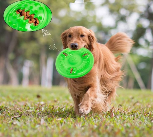 FRISBEE LIETAJÚCI KOTOUČ PRE PSOV, HRUBÁK, ÚSTUPOVÁ HRAČKA