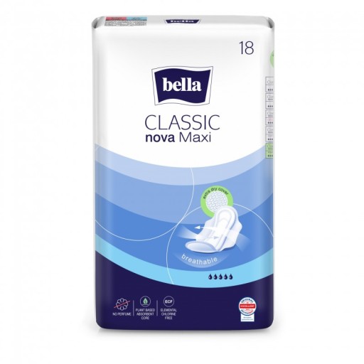 Bella Classic Nova Maxi hygienické vložky 18 ks