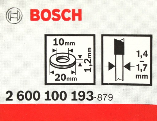 BOSCH Redukčný krúžok pre kotúče 20/10