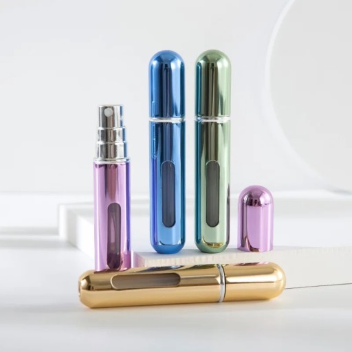 ATOMIZER PARFUME ATOMIZER Fľaštička s dávkovačom parfumov 5 ml zlatá
