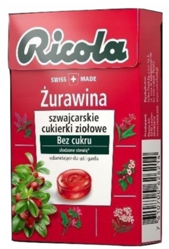 BRUSNICE RICOLA BEZ CUKRU