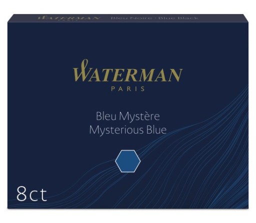 Atramentové kazety Waterman Navy blue 8 ks.