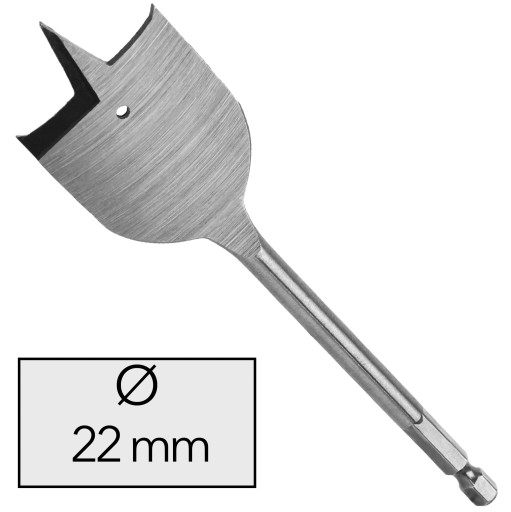 22 x 150 mm Vrták s perovou čepeľou do dreva