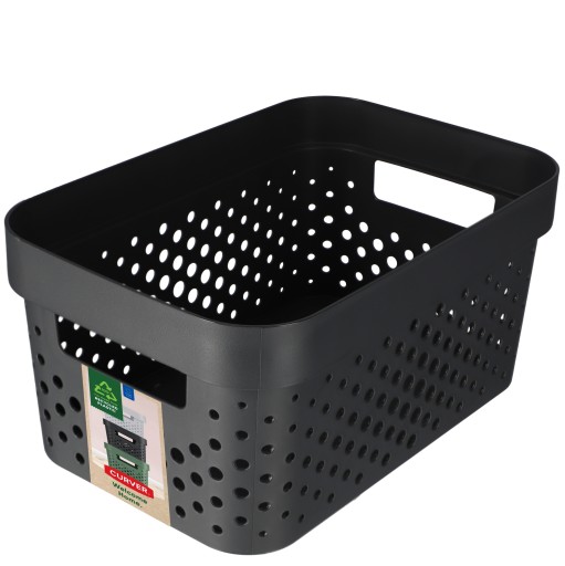 NÁDOBA KRIVÁ, PREMESTNÁ KRABICA, 4,5 L, SIVÁ
