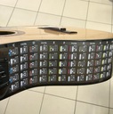 Nálepka s gitarovými akordmi NGT1, priehľadný cheat sheet