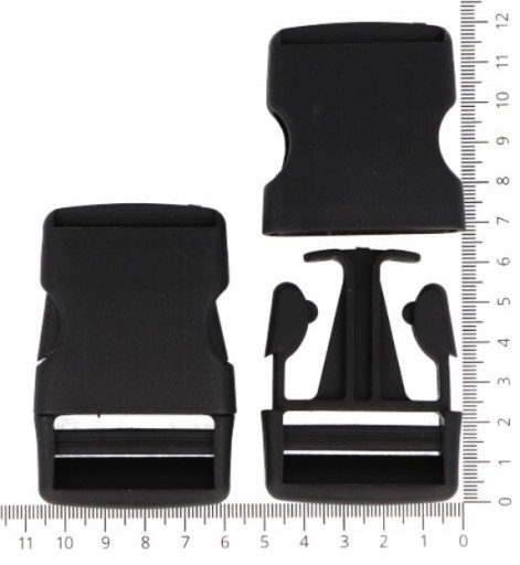 Plastová spona na opasok 4cm 40mm - 6 ks