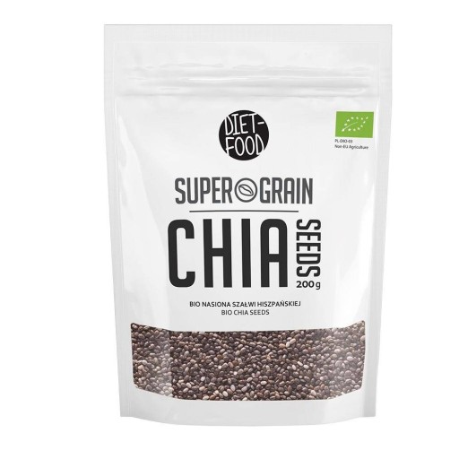 CHIA - SEMIENKA ŠALVIÍ ŠPANIELSKEJ BIO 200 g - DIÉTNE POTRAVINY