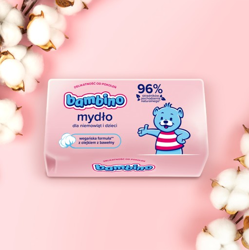 BAMBINO mydlo pre deti a bábätká s lanolínom