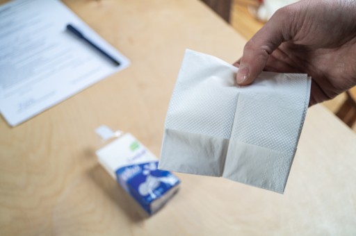Neparfumované vreckovky AHA Tissue, 3 vrstvy. 10 ks.