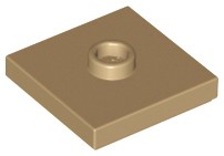 LEGO 87580 TANIER 2x2 tmavý piesok (15g) 25 ks