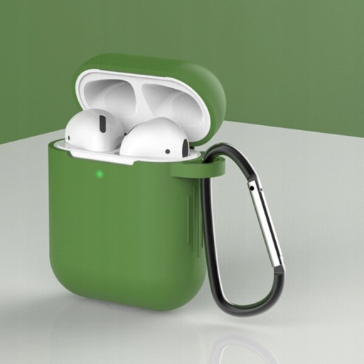 SILIKÓNOVÉ POUZDRO NA AIRPOD APPLE 1/2 OLIV