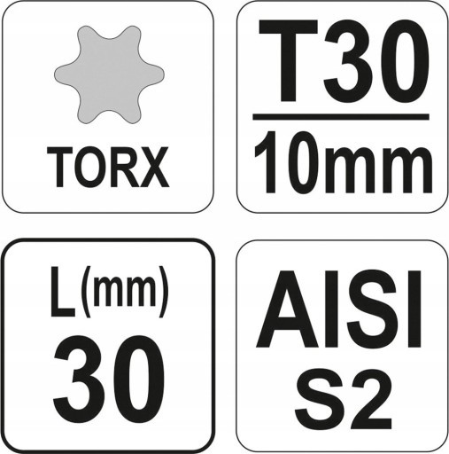 YATO - ŠPECIÁLNY TORX LOCK KEY T30X30 S2