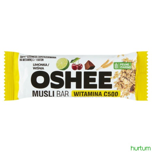 Oshee Musli Bar cereálna tyčinka limetková čerešňa 40 g
