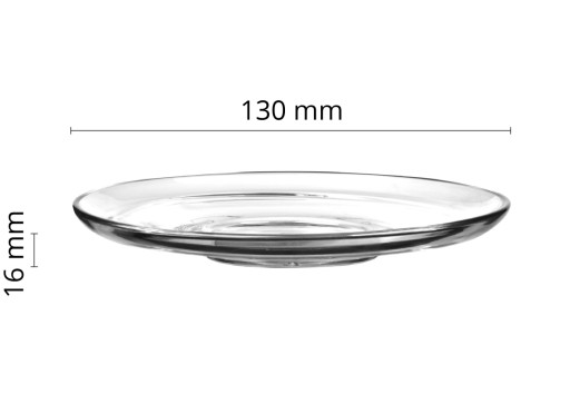 SKLENENÁ OMÁČKA, PRIEMER 13 CM