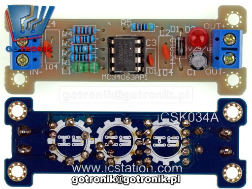 Menič napätia z 5V na 12V MC34063A ___ KIT