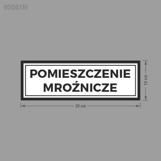 Mraziareň - nálepka 10x30