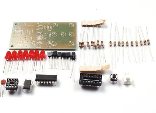Elektronická hracia kocka na učenie sa spájkovania DIY KIT