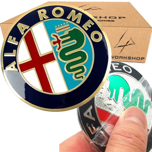 ZNAK ALFA ROMEO 74 mm 147 156 159 ODZNAK MITO