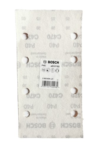 BOSCH brúsny papier na suchý zips 93x180mm P40 C470 1ks