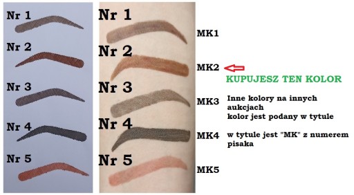 ZNAČKOVAČ NA Obočie MICROBLADING PER DARK BROWN MK2