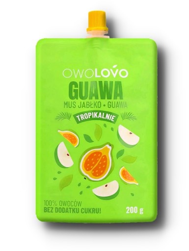 Owolovo GUAVA jablko TROPICAL Ovocný MUS 200g