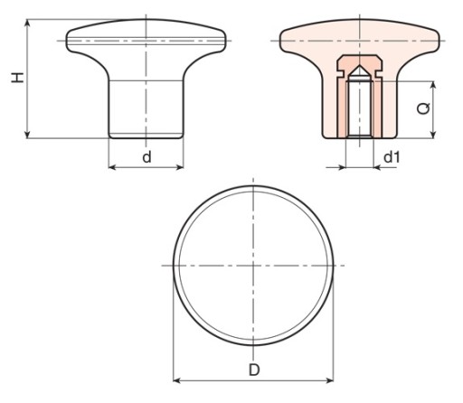 HRUBOVÁ RUKÁVKA RUKÁVKA M10 RUKÁVKA 45mm RÚČKA
