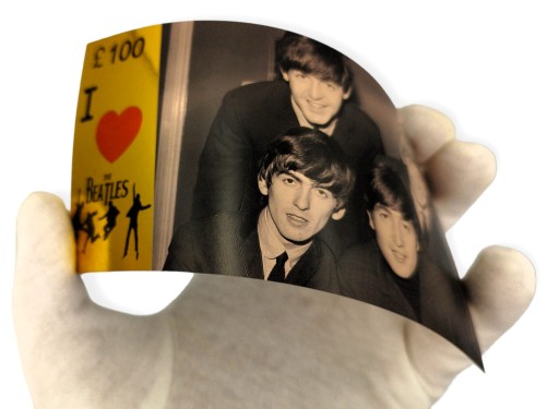 Jedinečný darček zberateľských bankoviek s pozlátenými bankovkami THE BEATLES