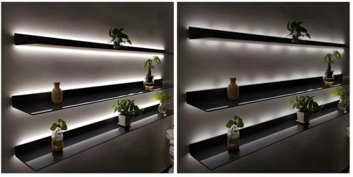 Neónový COB LED pásik 12V 1m 320 diód 6000K STUDENÁ BIELA HOMOGENICKÁ 8MM