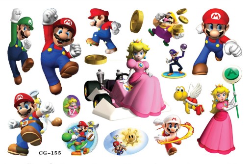 Umývateľné tetovanie pre deti SUPER MARIO CG155