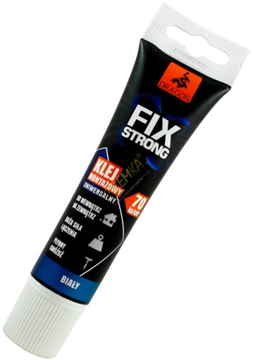 DRAGON FIX STRONG Univerzálne montážne lepidlo WHITE, tuba 140 g