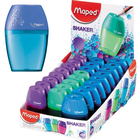 Orezávač Maped Shaker, 1 otvor, mix farieb