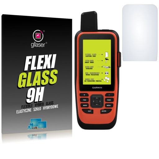 Hybridné sklo Glaser FlexiGlass 9H pre Garmin GPSmap 86s / nerozbije sa