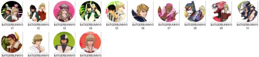 Tiger and Bunny Manga Anime Pins NA VÝBER