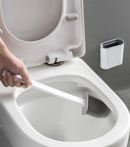 MODERNÁ SILIKÓNOVÁ WC KEFA DO KÚPEĽŇOVÉHO WC RUHHY