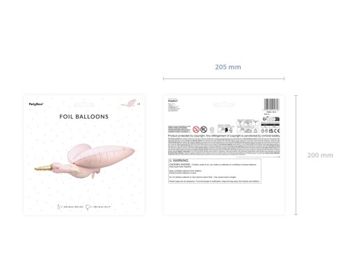 STORK fóliová balónová dekorácia pre GENDER REVEAL Baby Shower 100 cm