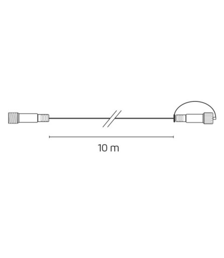 PREDLŽOVACÍ KÁBEL LED VIANOČNÉ OSVETLENIE 10m