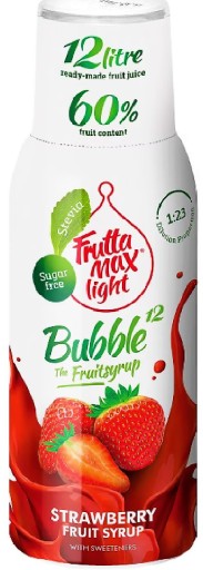 FRUTTAMAX Jahodový svetlý sirup 500 ml na 12 litrov