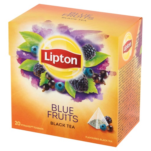 Lipton Fruits and Berries ochutený čierny čaj pyramídy 20 ks 36g