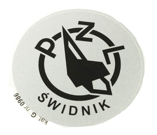 Nálepka na nádrž WSK 125 175 PZL ŚWIDNIK