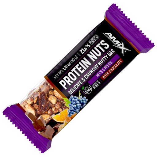 PROTEÍNOVÁ ORECHOVÁ ZMES S OVOCIAM, Proteínová matica Amix tyčinka s orechmi