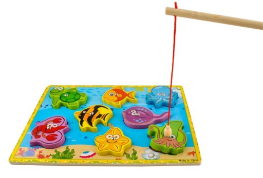 Drevené PUZZLE OCEAN FISH s magnetom PUZZLE