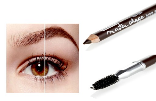 ceruzka na obočie so štetcom a voskom MAYBELLINE tmavá hnedá