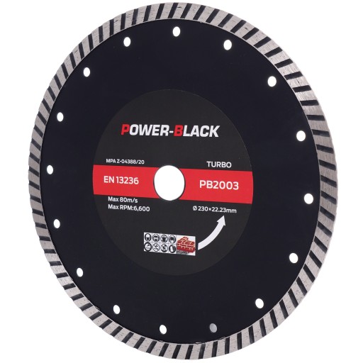 TURBO DIAMANTOVÝ KOTÚČ DO BETÓNOVEJ KOCKY 230 10 MM